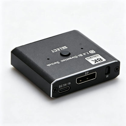 2X DisplayPort Switch 1.4 Bi-Directional 1x2 for PC Monitor