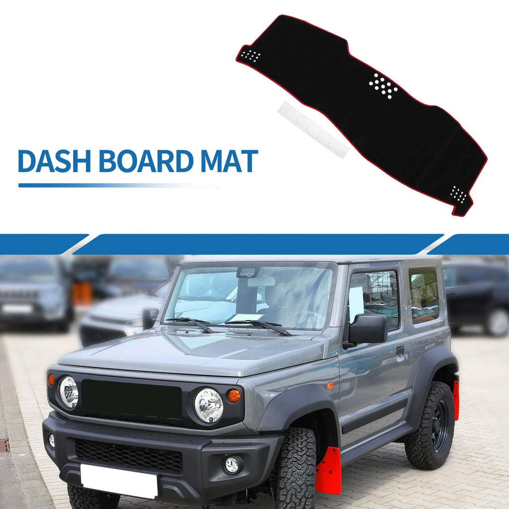 Dashboard Dash Cover Mat Replacement for Toyota Avalon 2005-2010 Black Red