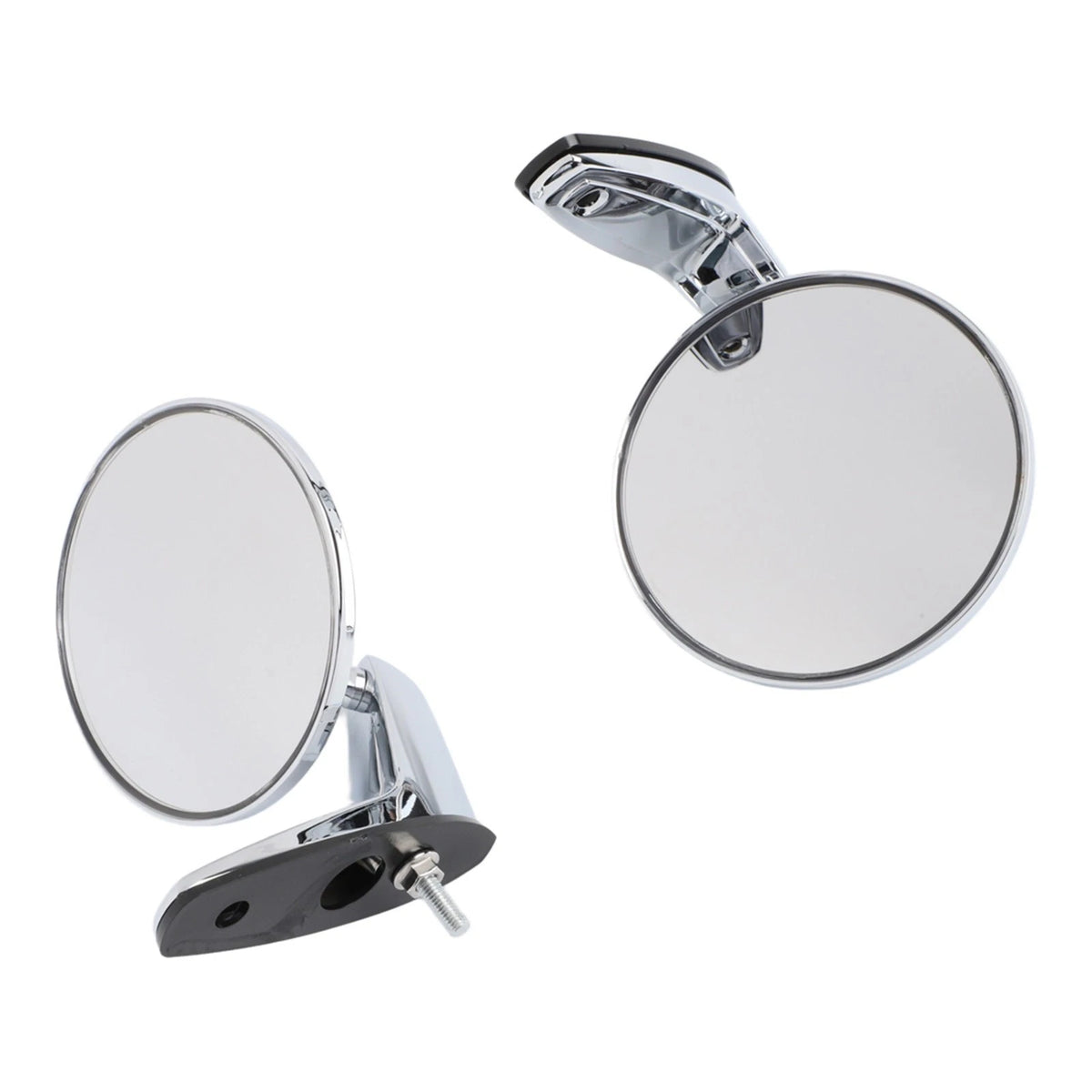 Silver Stainless Steel Rearview Mirror for Vintage Classic Car (Classic)