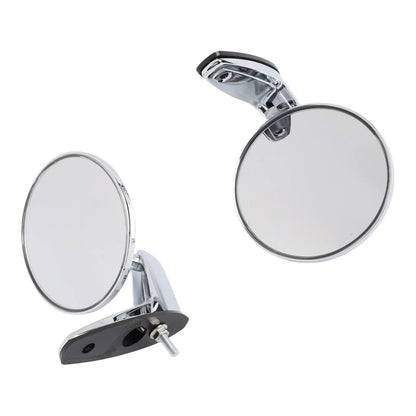 Silver Stainless Steel Rearview Mirror for Vintage Classic Car (Classic)