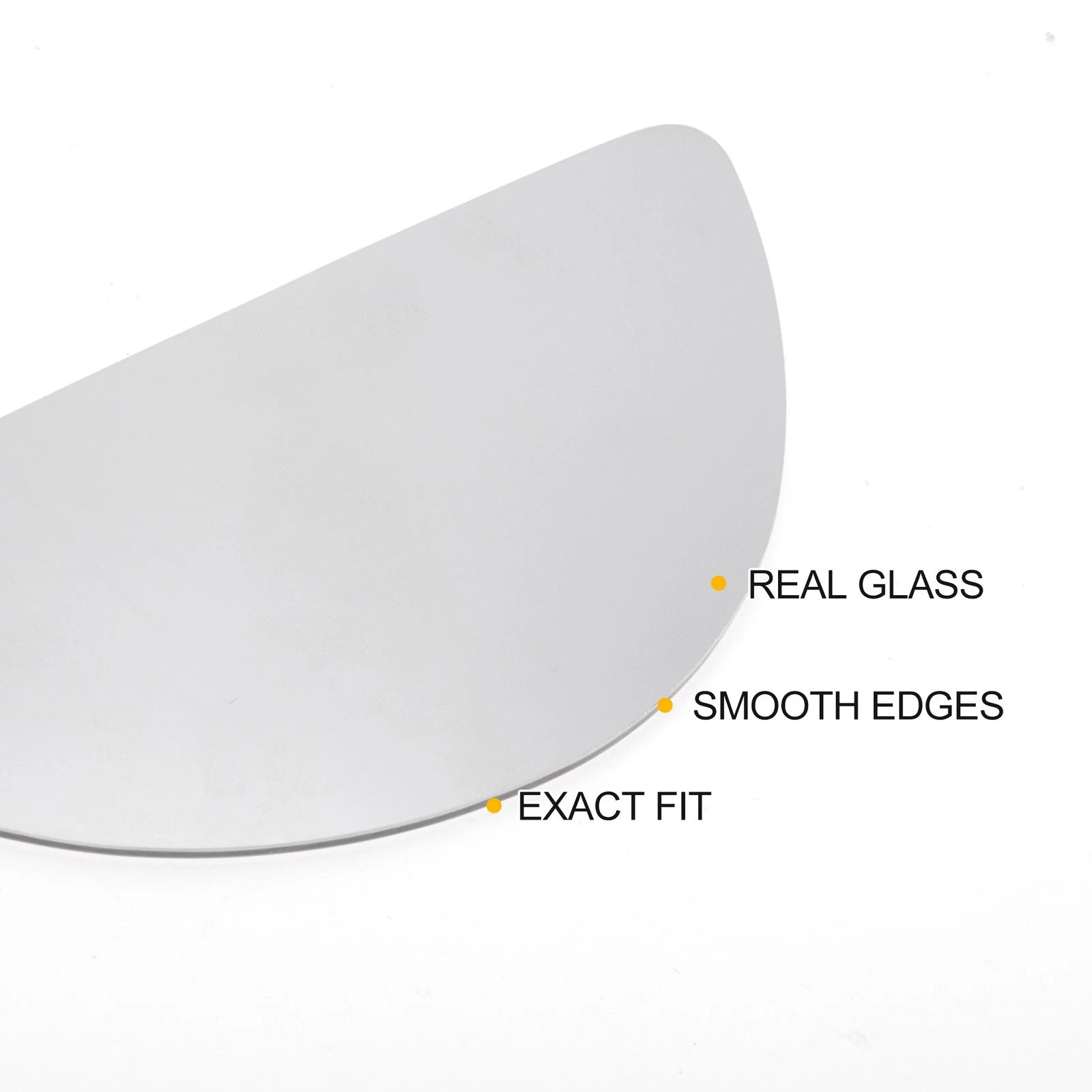 Left Lower Side White Mirror Glass for Ford Transit MK6 MK7 (2000–2014)