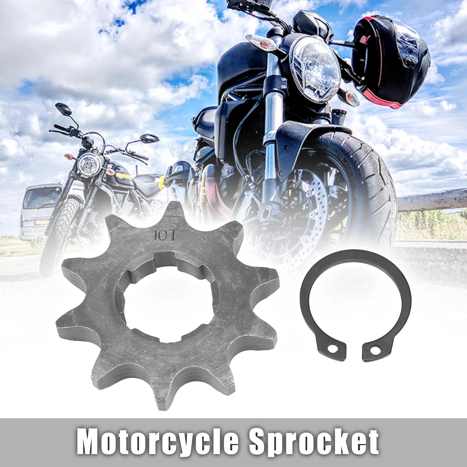 Front Engine Sprocket 10T 20mm Replacement for Motorcycle Dirt Bike (1960–2020)