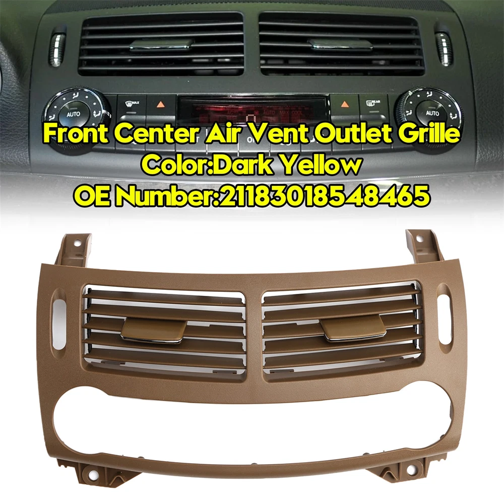 Front Center Air Vent Outlet Grille for Mercedes Benz E-Class W211 (2003–2008)