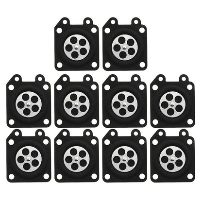 10Pcs Carburetor Metering Diaphragm Gasket for Walbro (95-526-9, 95-526)