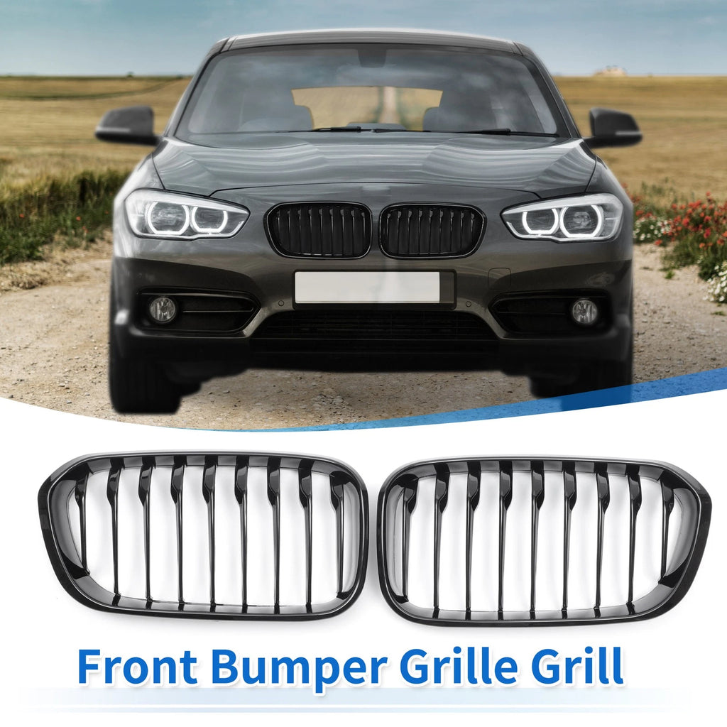 Front Upper Bumper Grille Grill Replacement for BMW 1 Series F20 (2015–2018)