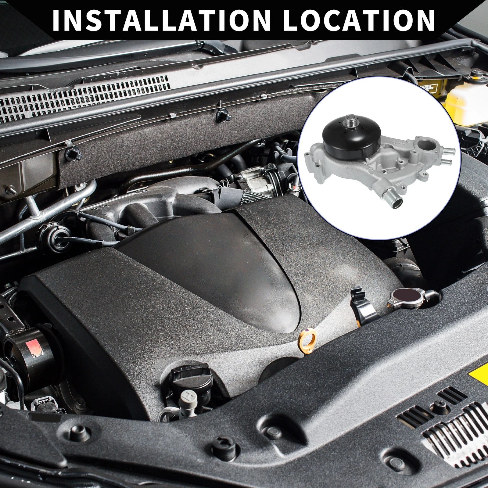 Water Pump Replacement with Gasket Kit for Buick Rainier (2007–2007)