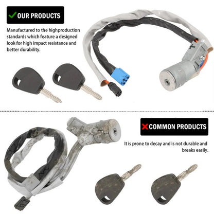 Ignition Switch Lock Cylinder Set 4162CF For Citroen Berlingo Peugeot Partner