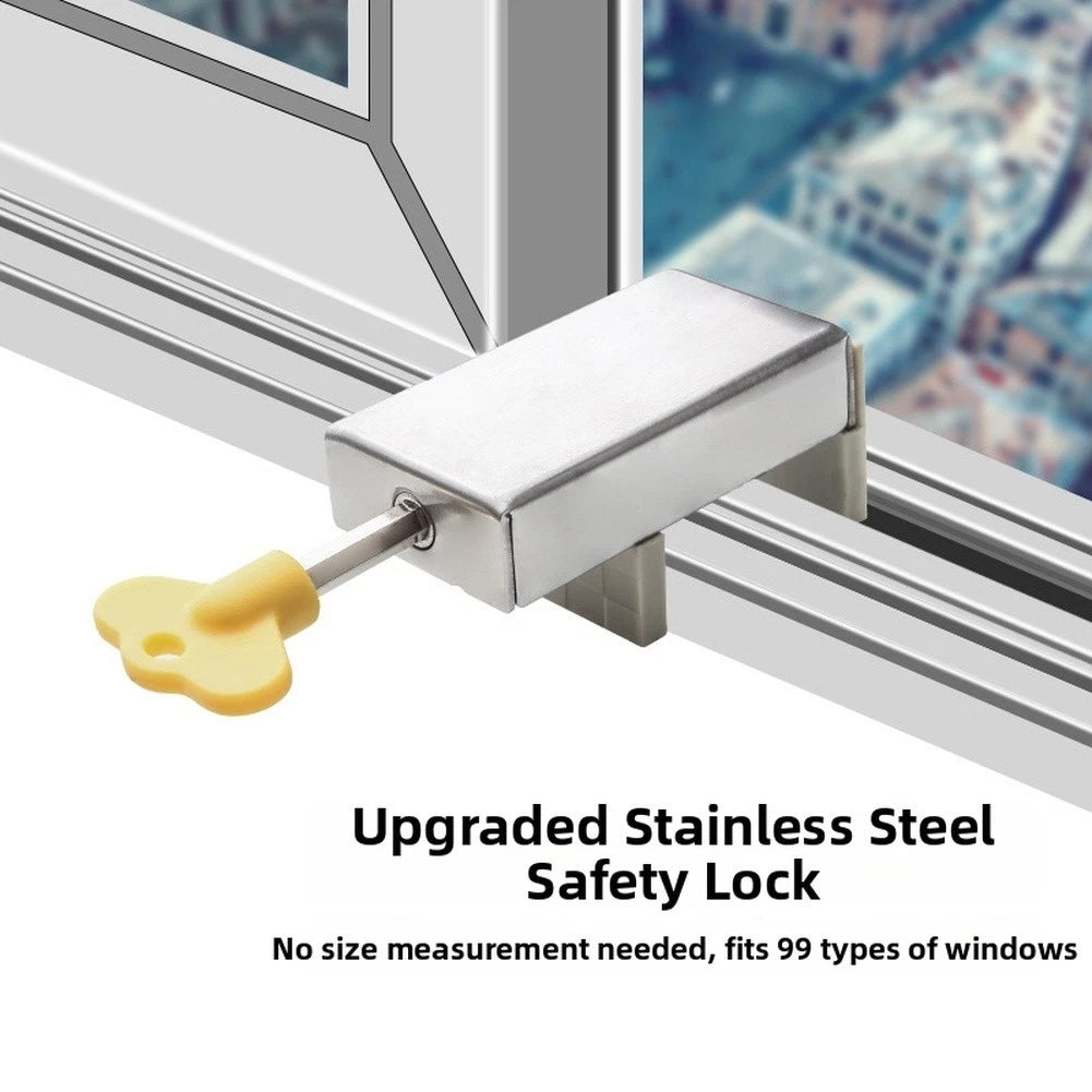 No Drill Child Safety Window Lock for Sliding Windows (2010–2023)