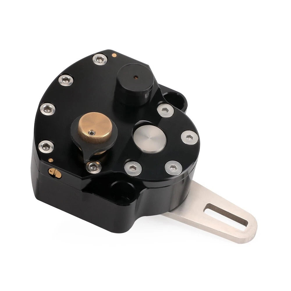 Motorcycle Universal Adjustable Steering Damper Stabilizer Safety Control Black