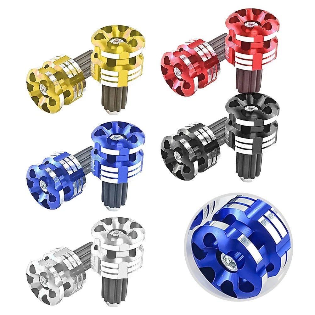 Set of 2 Handlebar Grips for Most Motorcycles (Universal Fit)
