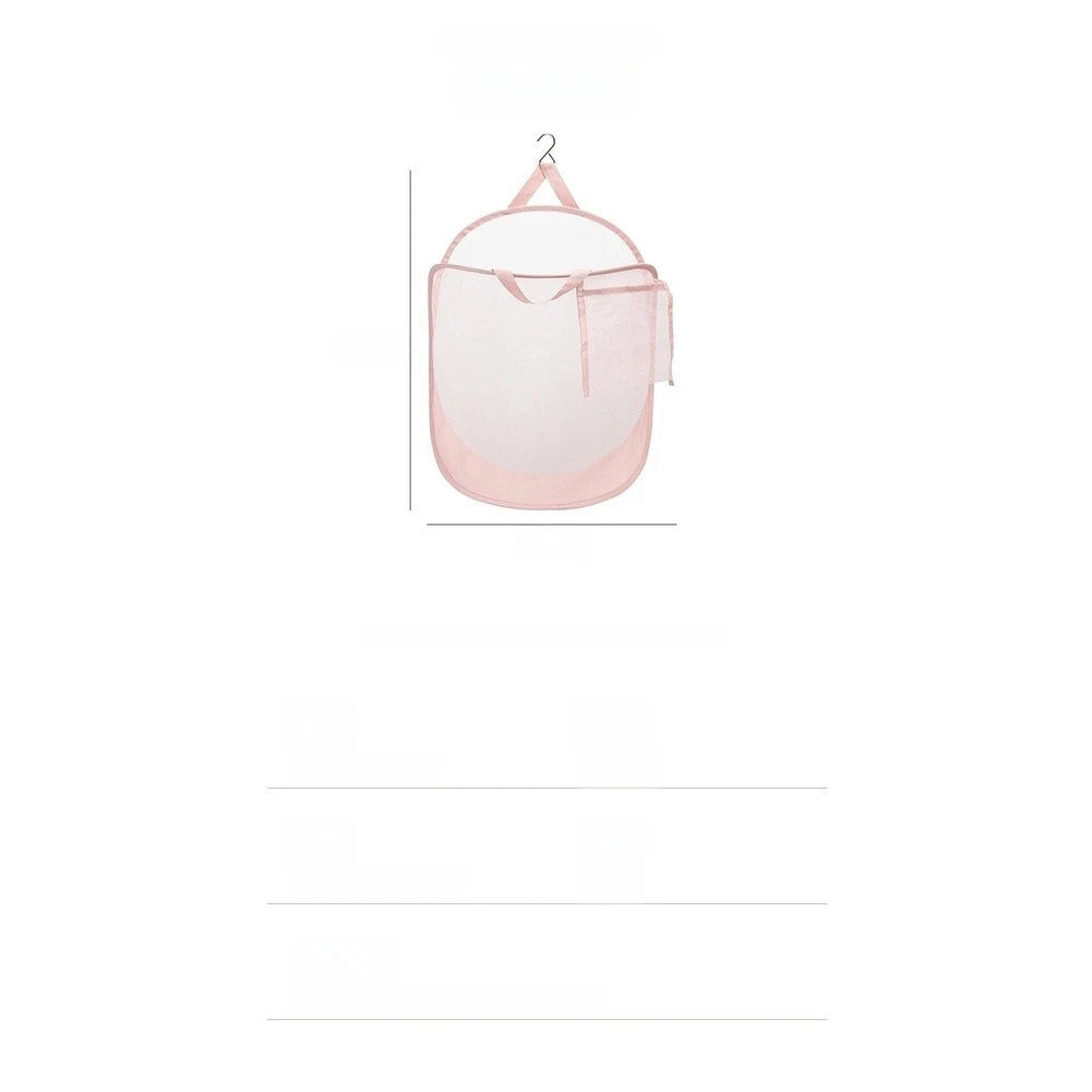Two Piece Foldable Mesh Laundry Hamper 21x21x2cm