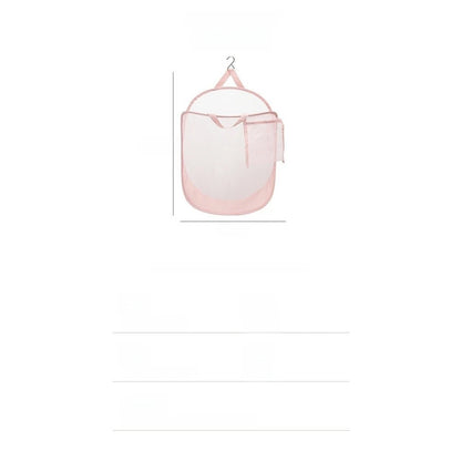 Two Piece Foldable Mesh Laundry Hamper 21x21x2cm