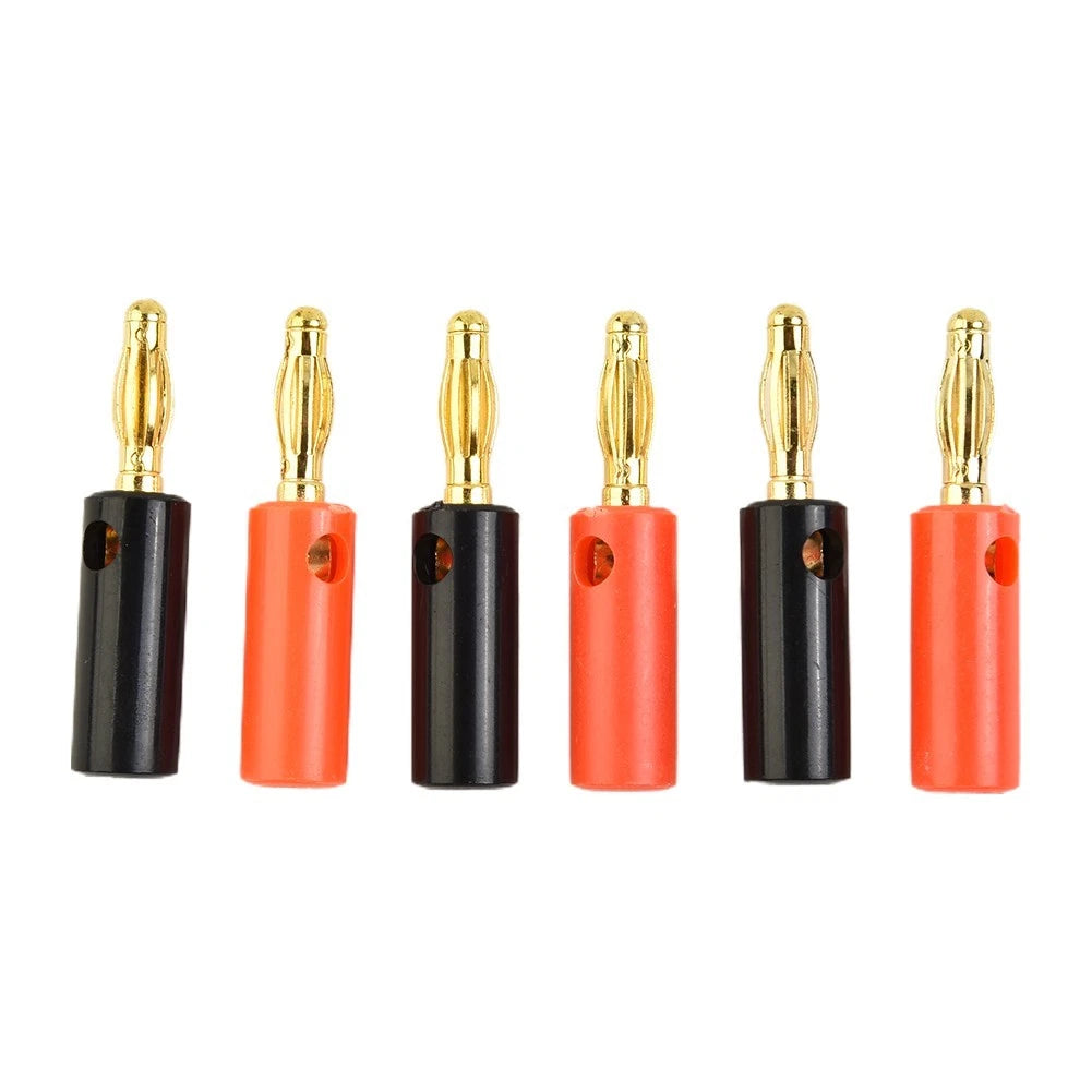 Male Connector Banana Audio Adapter for Speaker Wire Cables