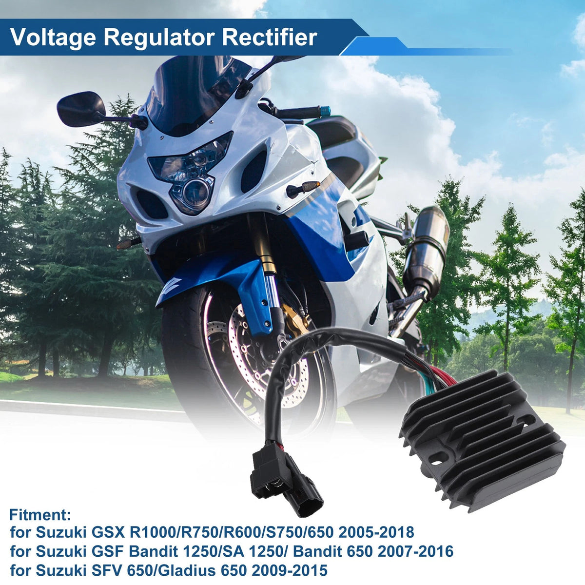 Voltage Regulator Rectifier 3280002H00 for Suzuki GSX R1000/R750/R600/S750/650
