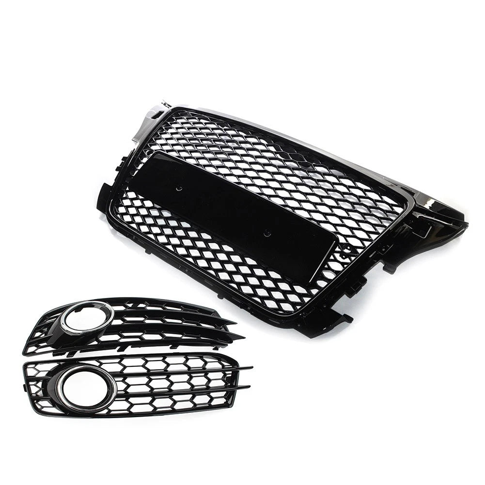 Front Bumper Grille Fog Light Cover for Audi A3 8P (2009–2012)