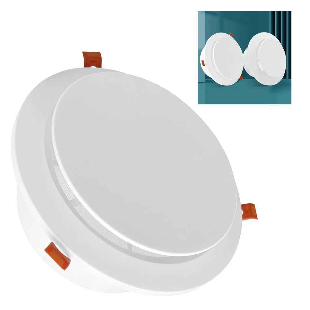 Round ABS Vent Diffuser with Adjustable Panel for Home HVAC