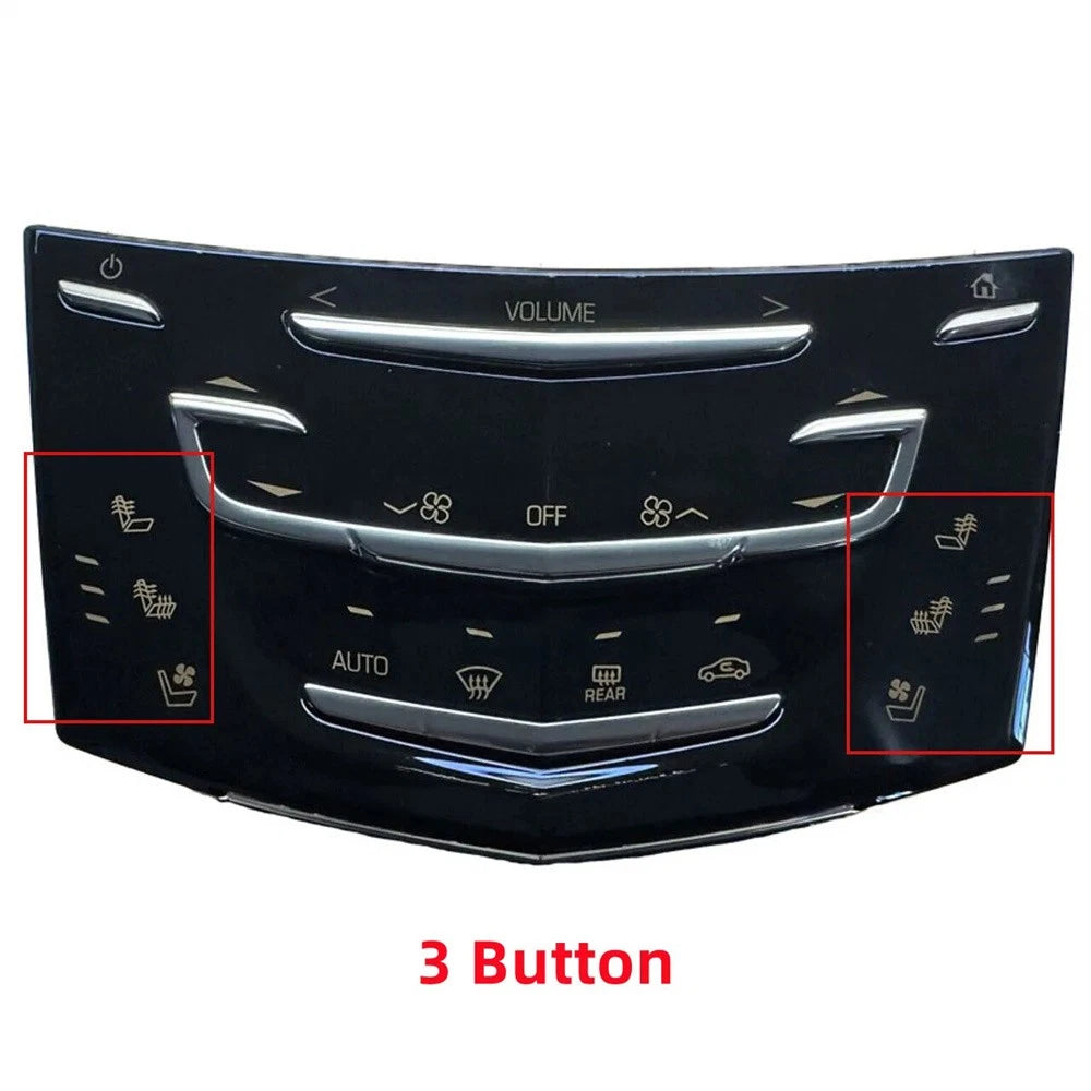 3 Button Seat Light Type A/C Panel w/o Circuit Board For Cadillac ATS XTS CTS