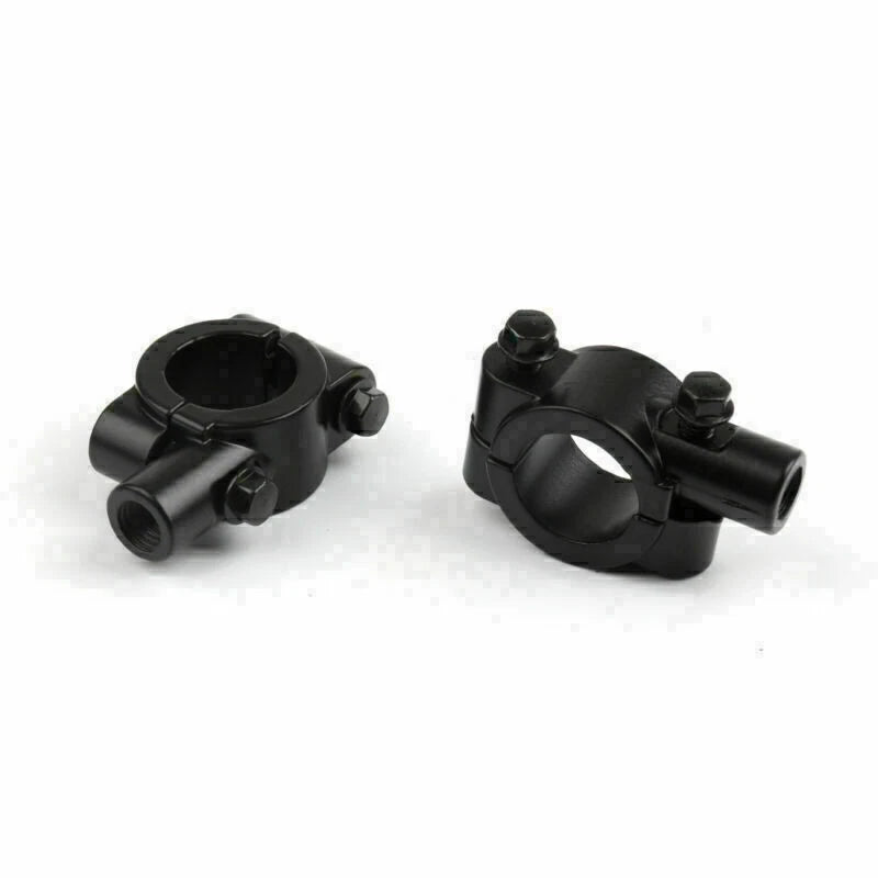Handlebar Mirror Mount Clamp Adapter for Motorcycle 7/8" (10MM Thread)