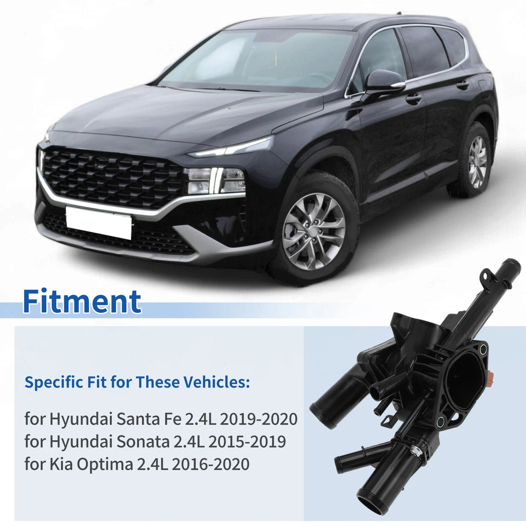 Coolant Thermostat Housing Assembly Replacement for Hyundai Santa Fe (2019–2020)