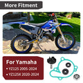 Impeller Shaft + Water Pump Cover Gasket Bearing Seal for Yamaha YZ125 (2005–2024)