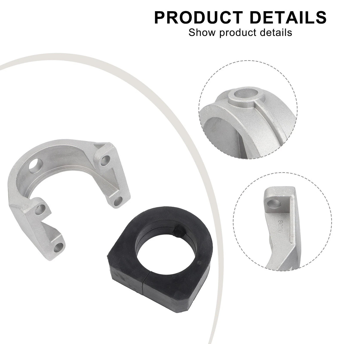Rear Spring Mount Cap with Rubber for Golf Cart OEM Replacement Fits Both Sides