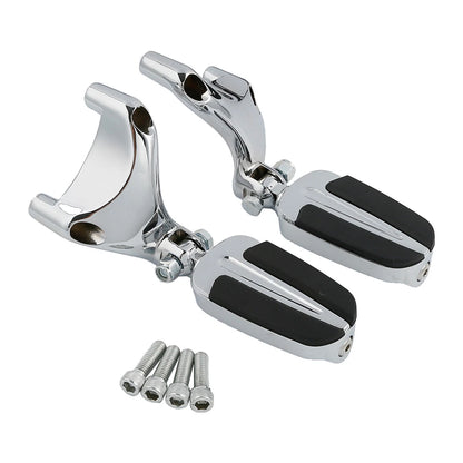Chrome Passenger Footpegs for Harley Sportster 1200 883 (2004–2013)