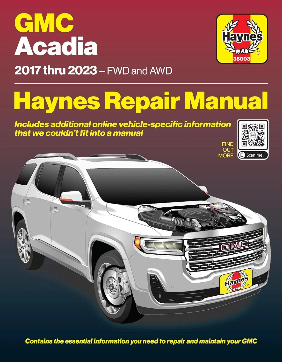 Haynes Repair Manual for GMC Acadia (2017–2023)