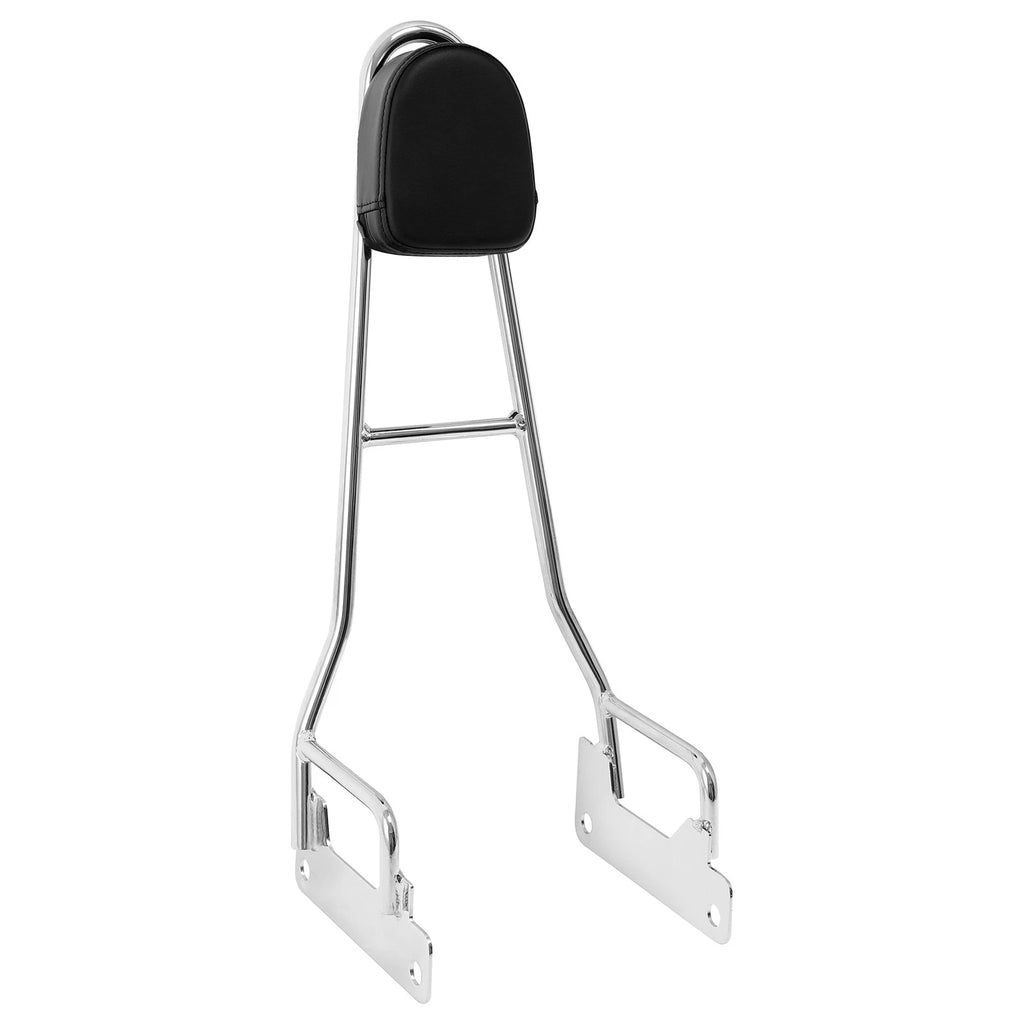 Chrome Sissy Bar Backrest Pad Bracket for Harley Street Bob (2018–2025)