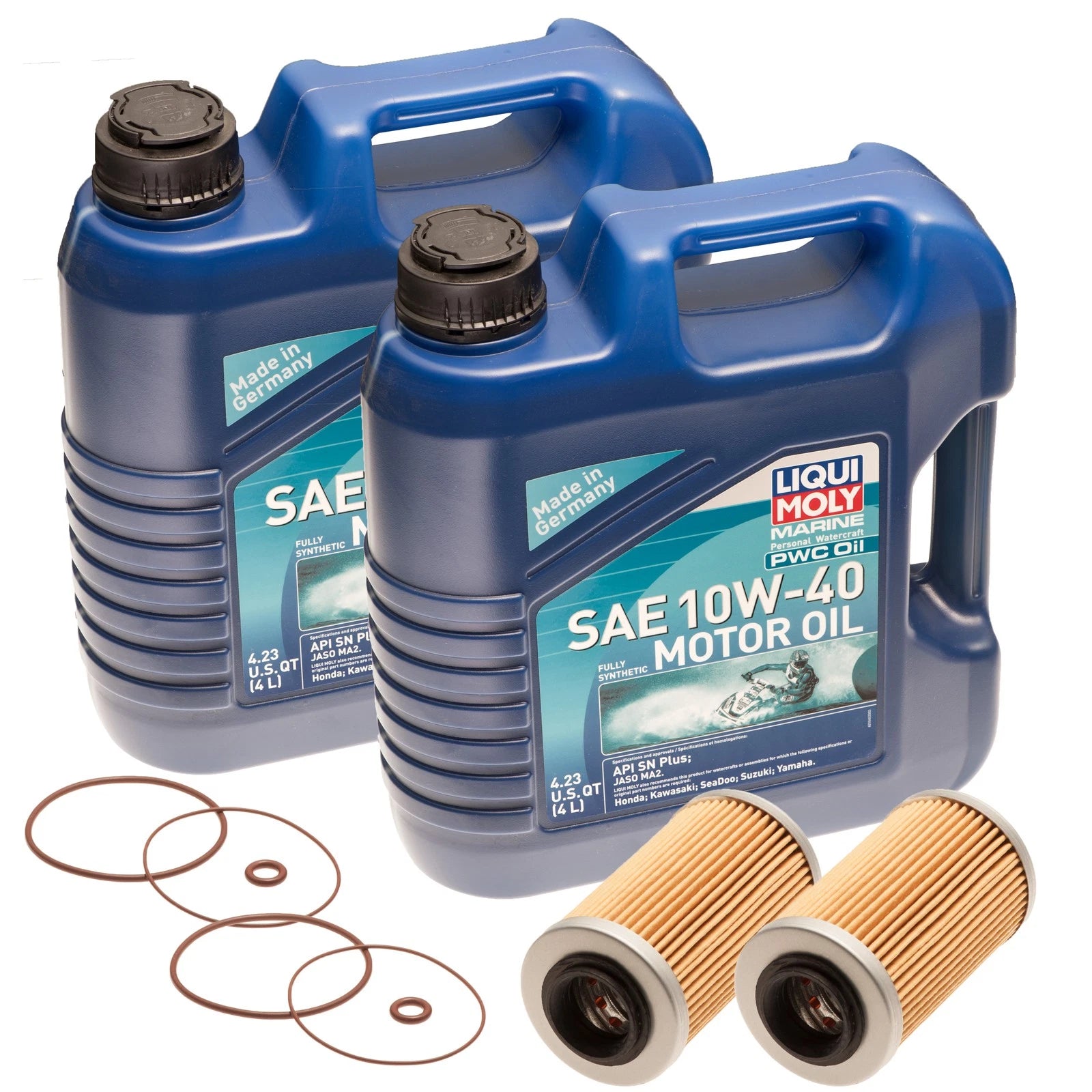 2X Oil Change Kit w/ Filter for SeaDoo 4-Tec GTX GTI GTR RXP RXT Wake (2002–2016)