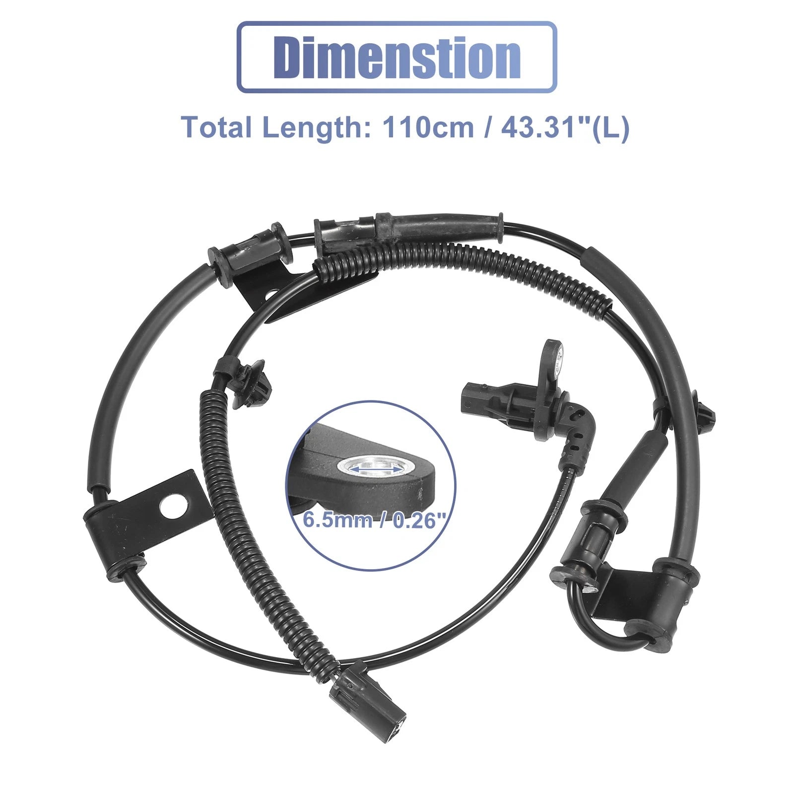 ABS Wheel Speed Sensor Front Left Replacement for Hyundai Tucson (2005–2009)