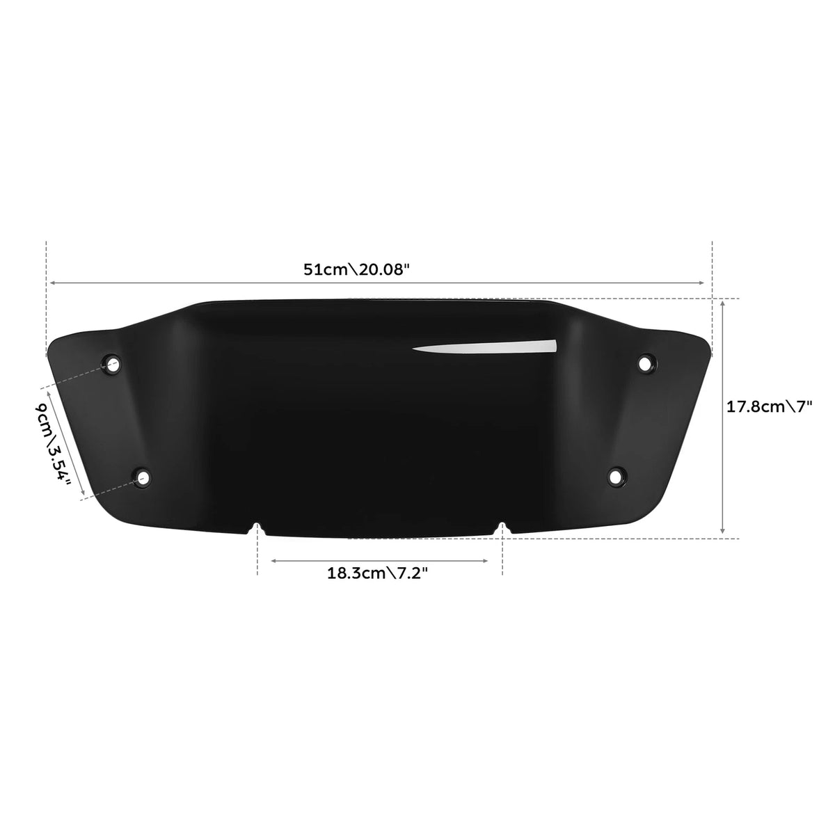 Batwing Fairing 7" Windshield Turn Lights for Harley CVO Street Glide (2023–2025)