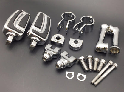 Chrome 1" AirFlow FootPeg for Harley Sportster 883 1200 (2004–2023)