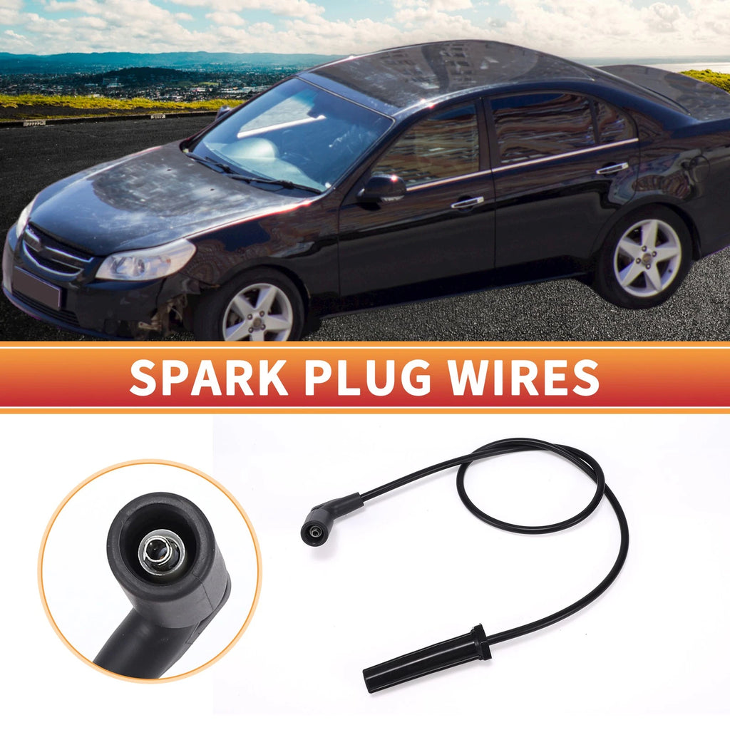 6 Pcs Ignition Coil Spark Plug Wire Set for Chevrolet Impala (2006–2009)