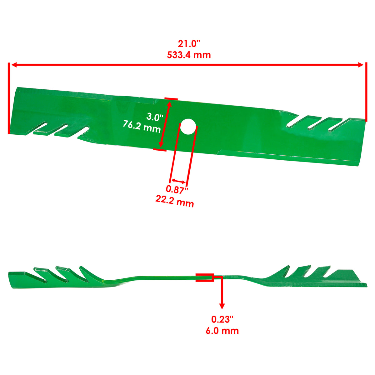 60" Mower Deck Blade Replacement for John Deere X475 X485 X495 X575 (2009–2020)