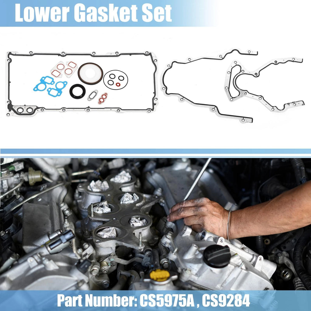 Engine Lower Gasket Set Replacement for Chevy Silverado 4.8L 5.3L 5.7L (1999–2013)