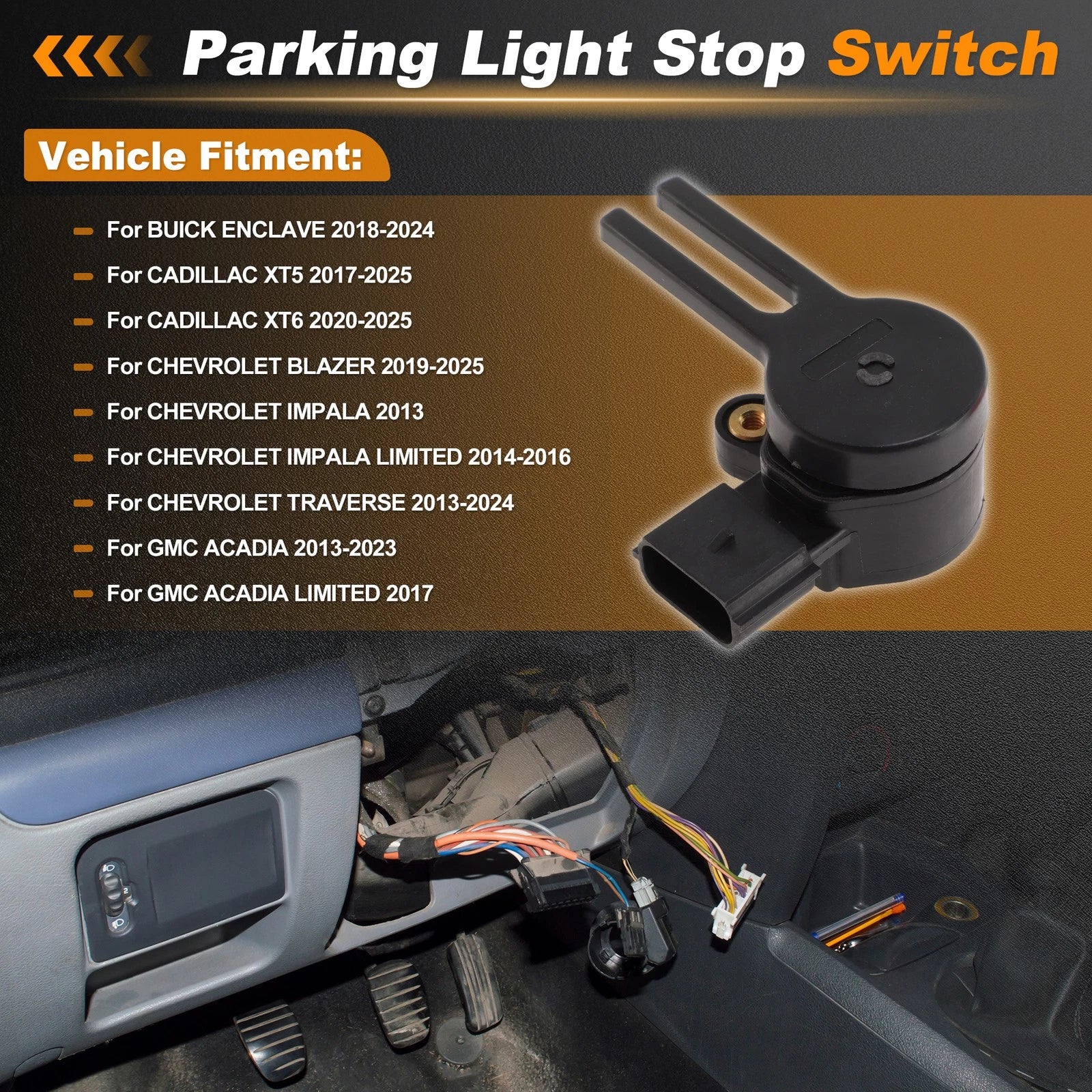 Brake Light Switch OEM Replacement for Buick Enclave (2018–2024)