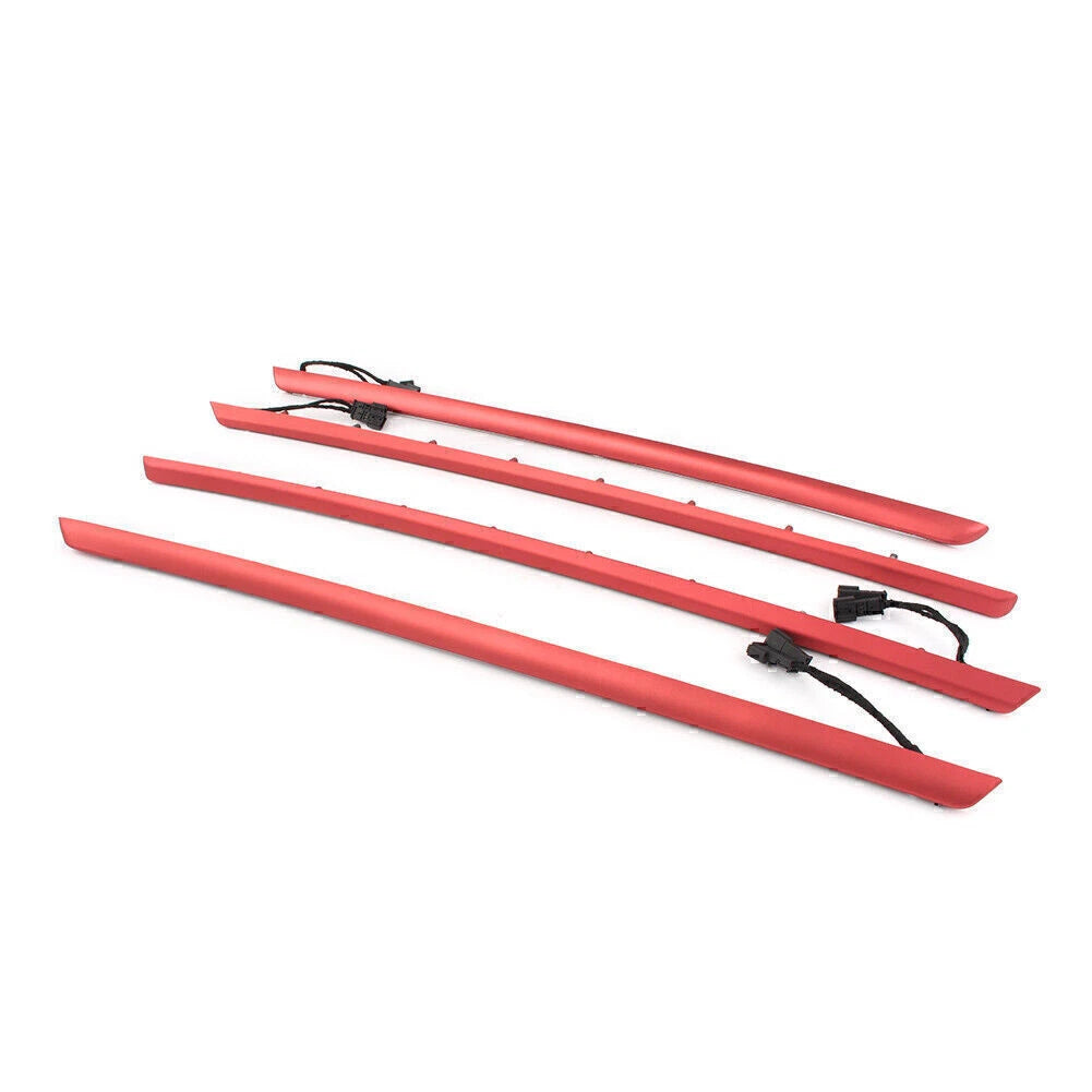 Red LED Door Panel Ambient Light Bars for BMW F30 (2012–2019)