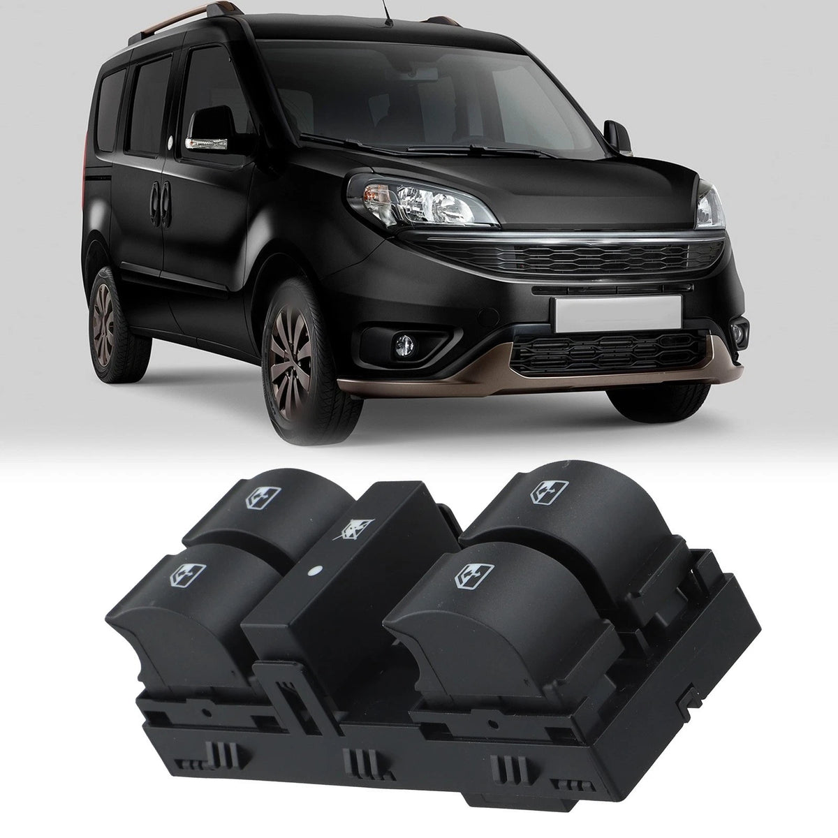 Glass Regulator Switch for Fiat Doblo (2012–2016) 735498686