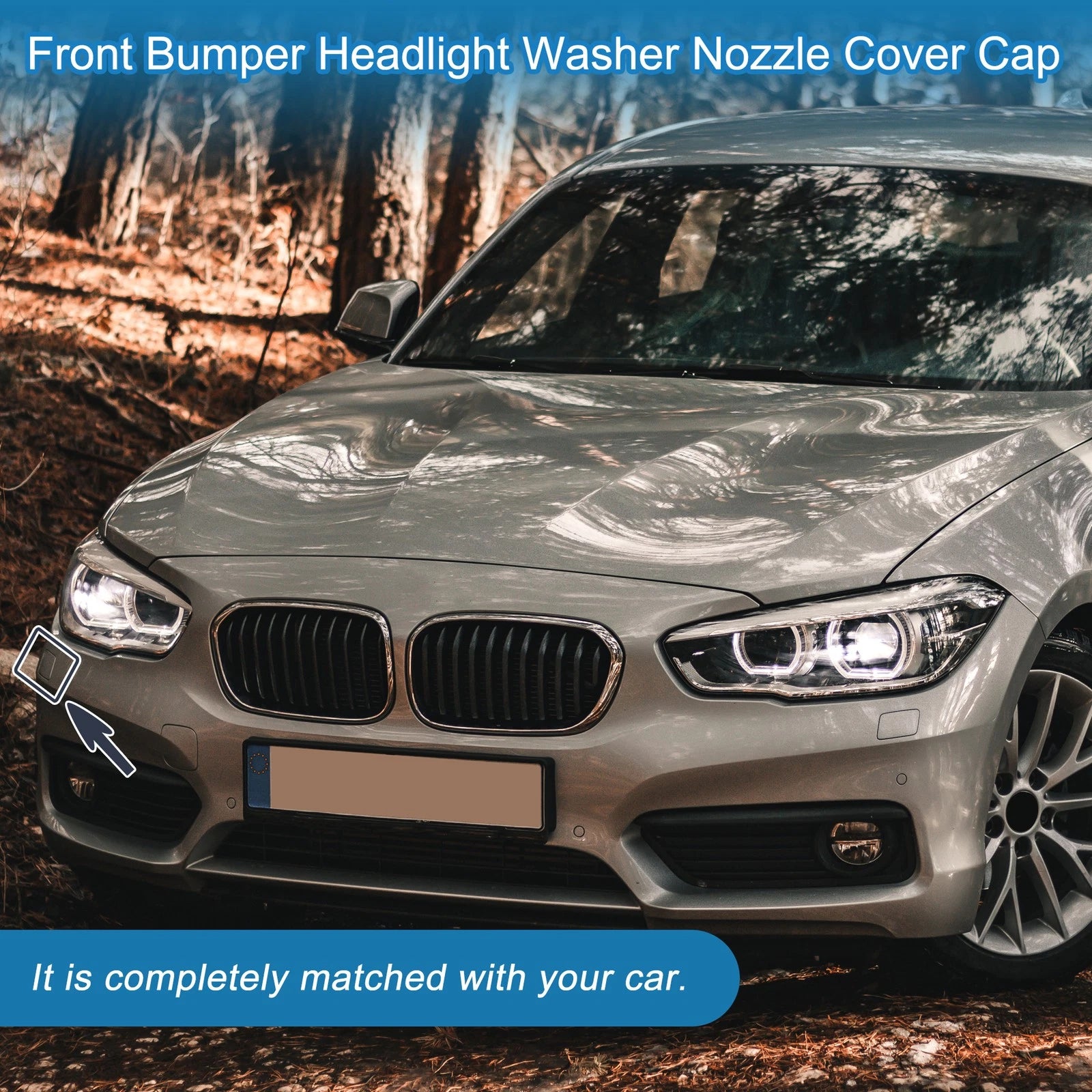 Front Right Headlight Washer Nozzle Cover Cap for BMW 1 Series (2011–2019)
