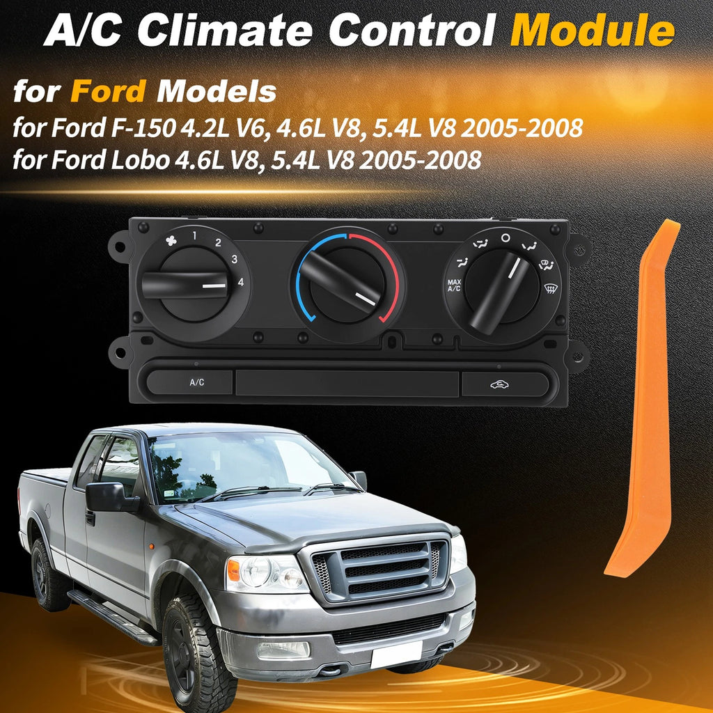 A/C Heater Climate Control Module Panel 599-172 for Ford F-150 (2005–2008)
