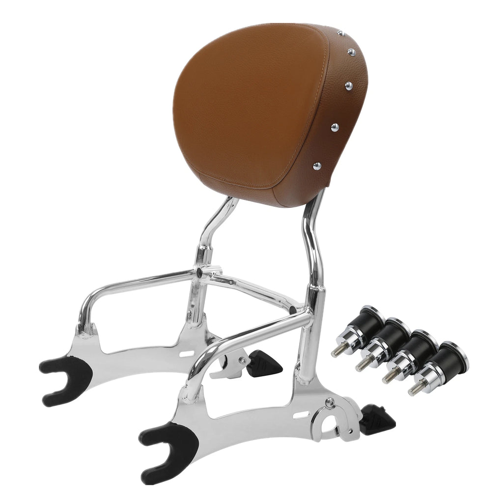 12" Sissy Bar Backrest & Mount Spool for Indian Springfield Chieftain (2016–2022)