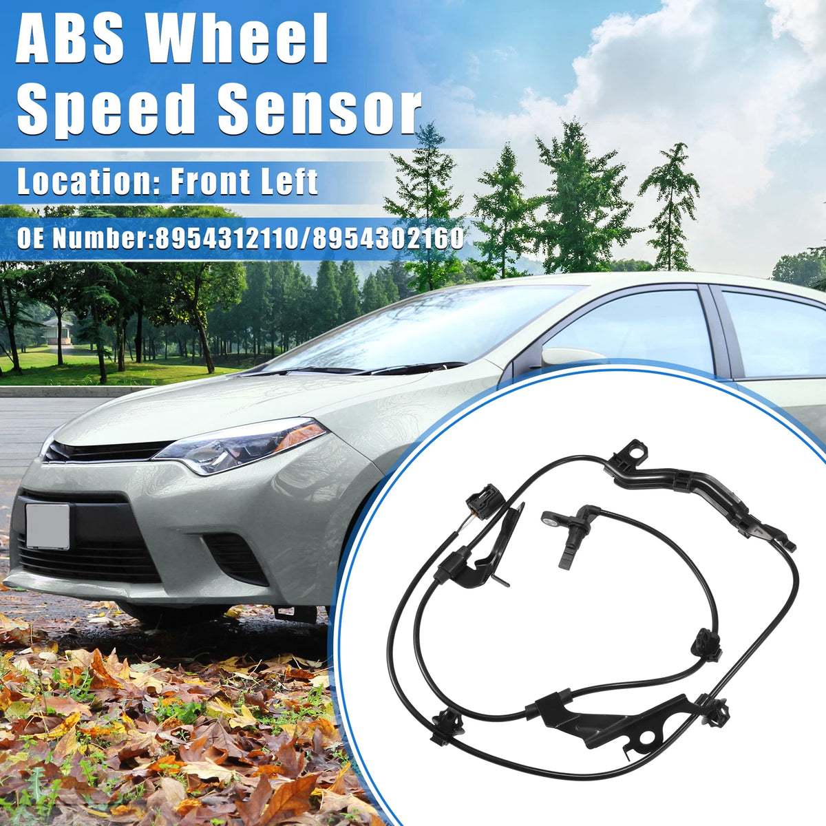 ABS Wheel Speed Sensor for Toyota Corolla (2019–2022) Front Left No. 8954312110