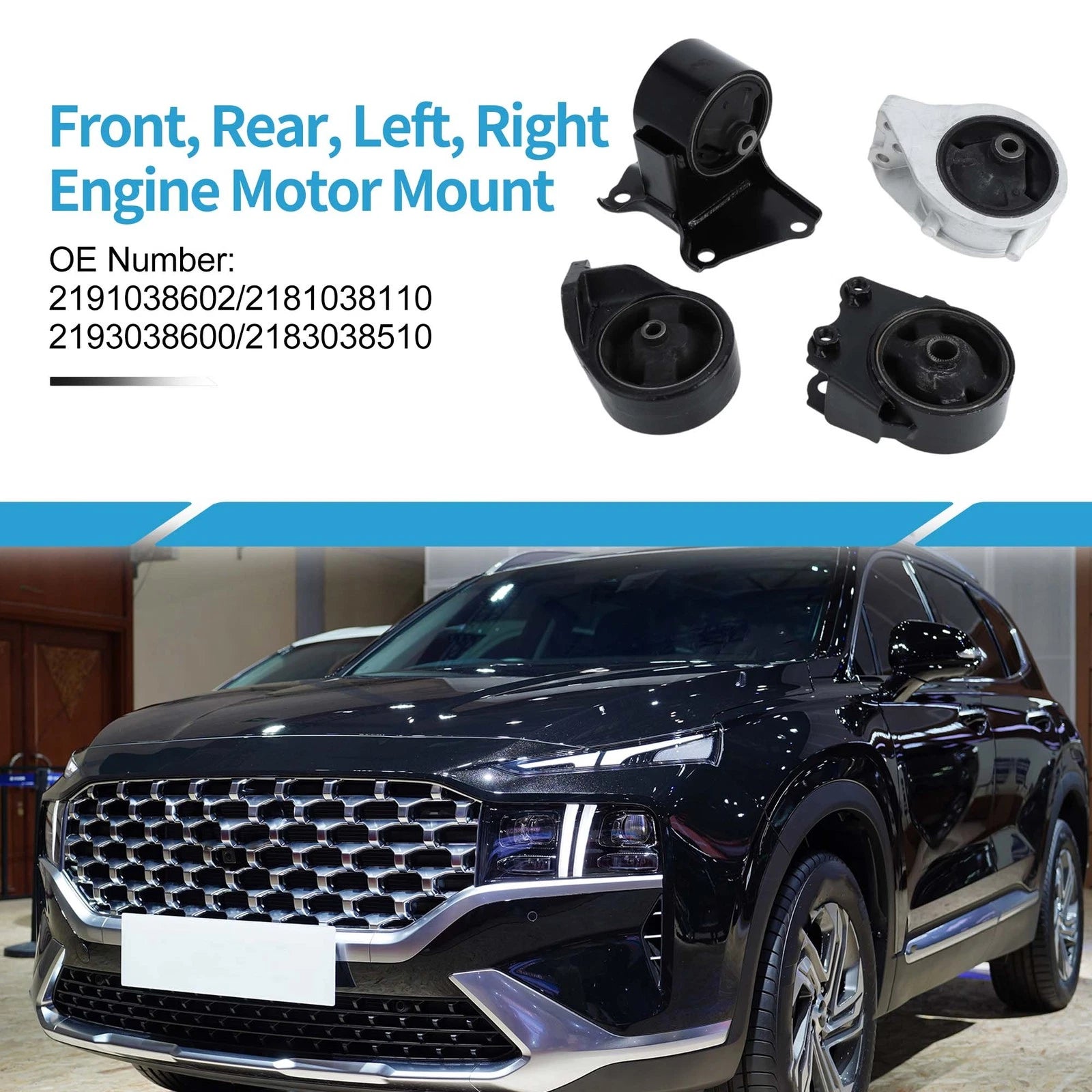 Engine Motor Trans Mount Set for Hyundai Sonata 2.4L (2002–2005)
