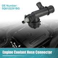 Engine Coolant Hose Connector for Audi A3 2018–2020 Replacement Black