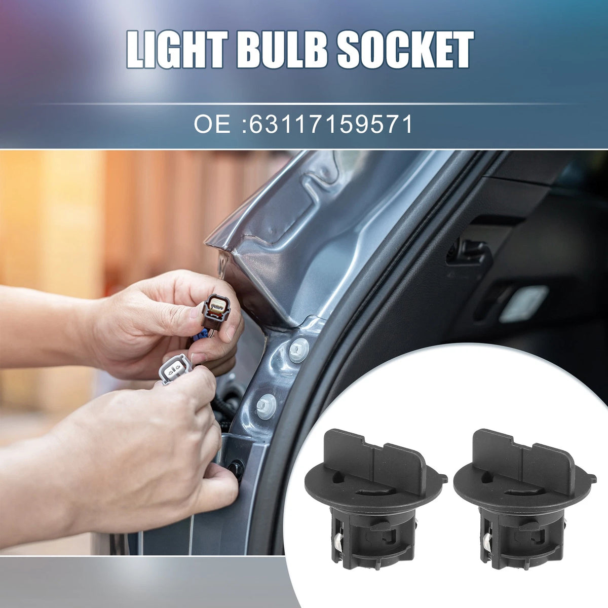 Front Turn Signal Light Bulb Sockets Set for BMW 325i 330i (2006–2013)