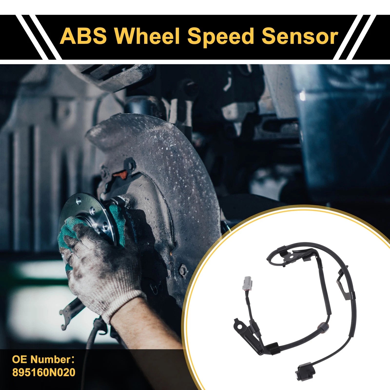 ABS Wheel Speed Sensor Front Left Replacement for Toyota Crown (2005–2011)