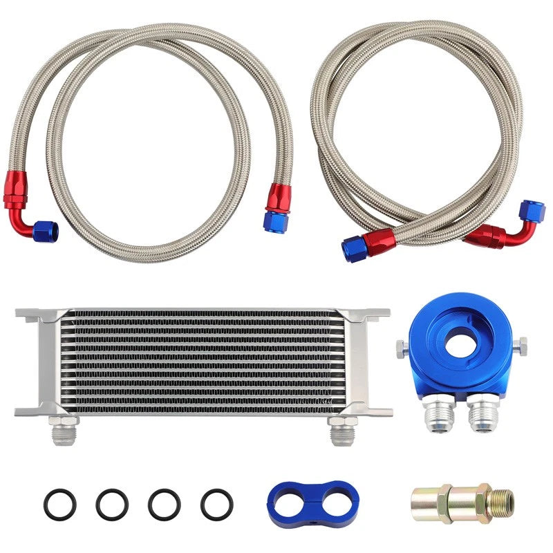 Oil Cooler + Filter Relocation Kit for Universal 13 Row AN-10 (Universal)