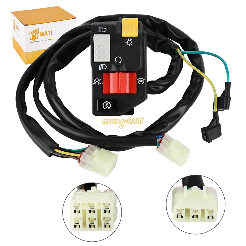 Kill/Light/Hi/Low/Starter Kill Switch for Honda TRX450ER (2006–2014) 35150-HP1-A01