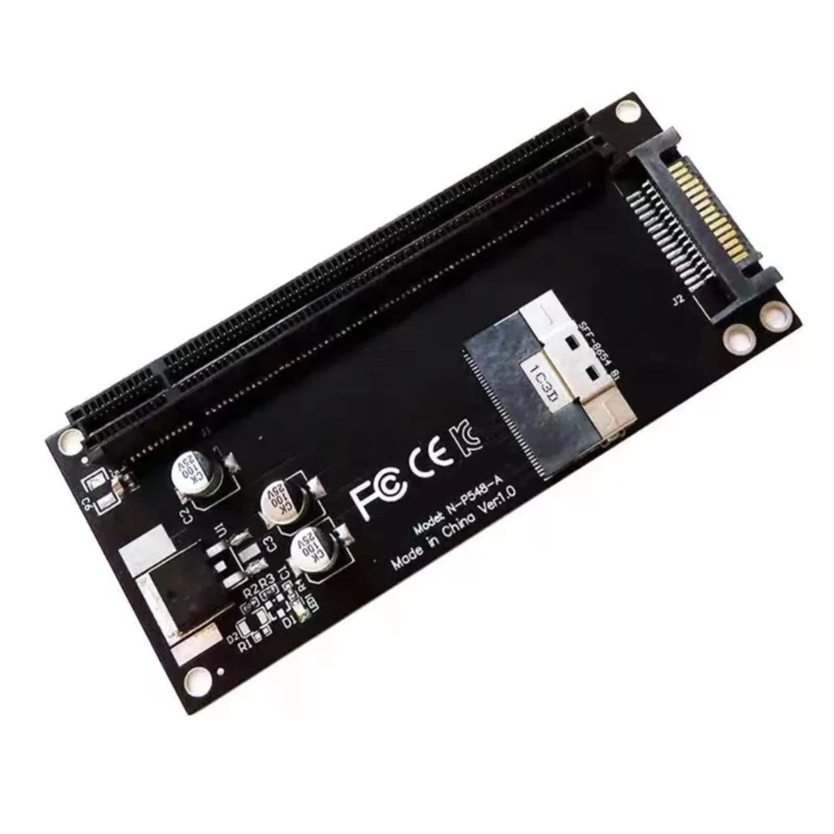 SFF-8654 PCIe 4.0 x16 Extension Card for Graphics Card Adapter