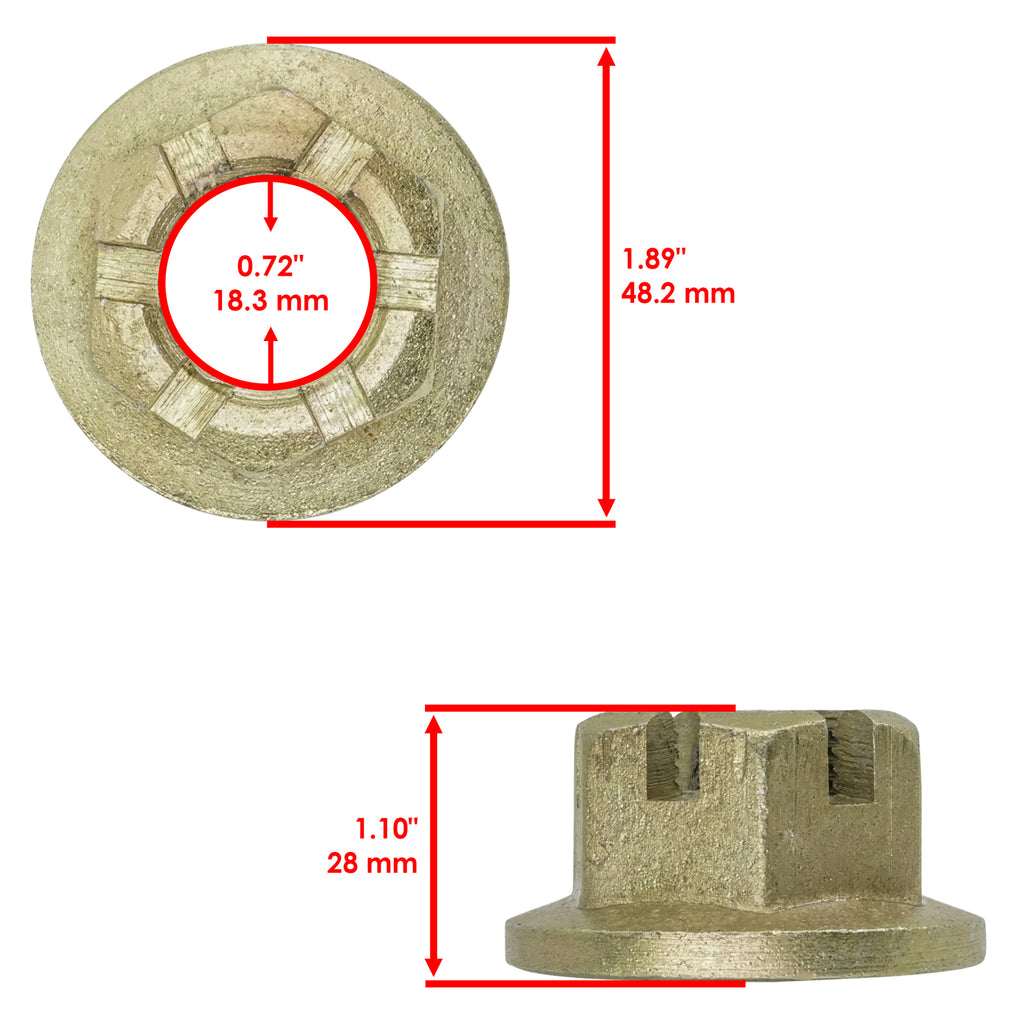 Axle Castle Nut Replacement for Can-Am Maverick Trail 1000 800 EFI (2018–2021)